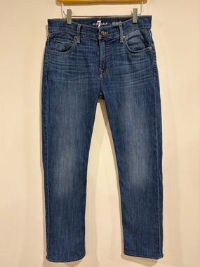 7 For All Mankind Standard Straight Leg Jeans Cotton Blend Denim Size 29